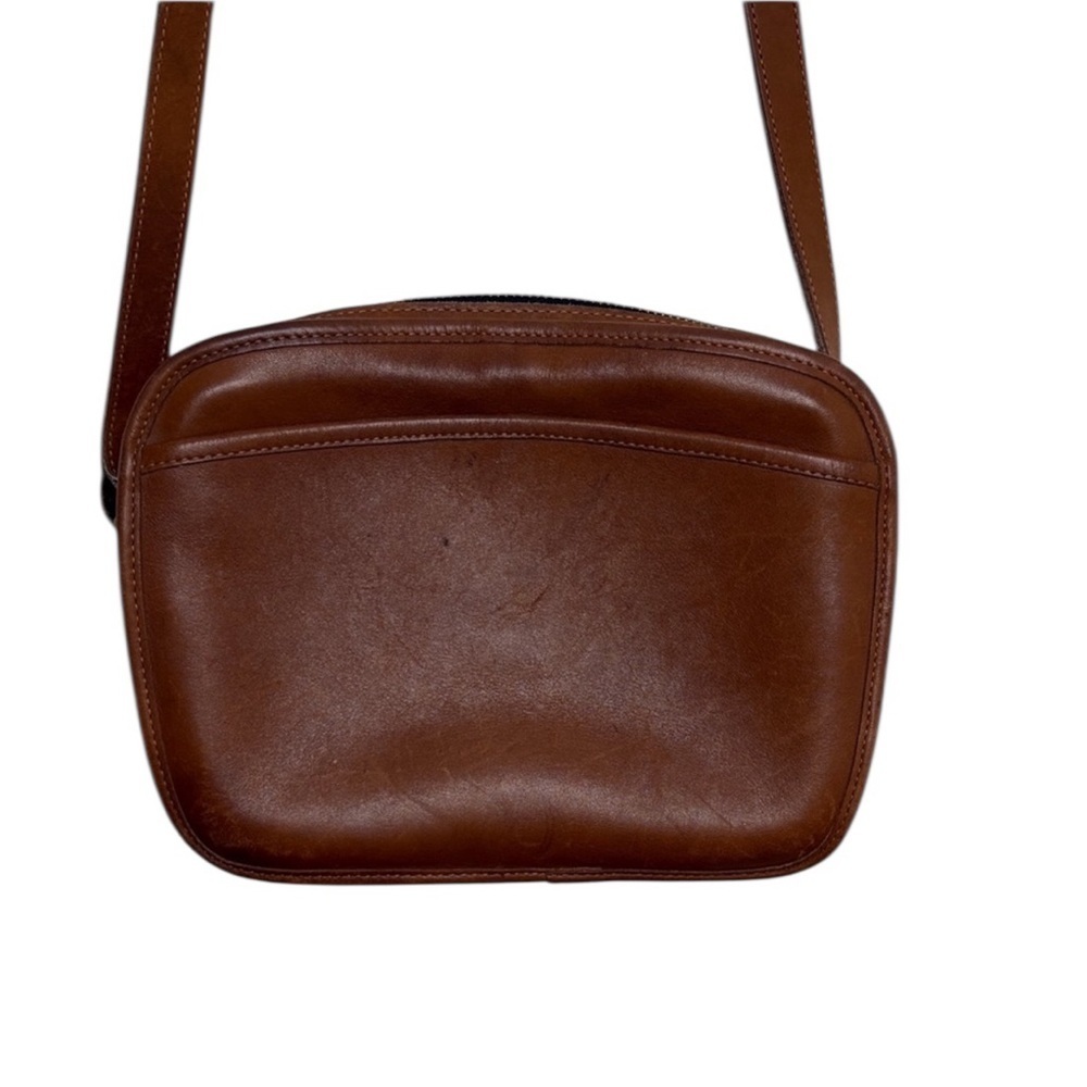 Vintage Coach Lewiston British Tan Leather Crossbody Bag USA BLEMISH